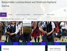 Tablet Screenshot of lochearnheadhighlandgames.co.uk